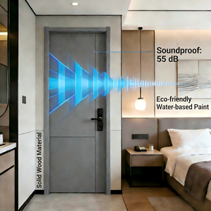 IKN Nusantara Matériaux de construction écologiques, porte en bois insonorisée, technologie d'étanchéité de type T, isolation acoustique 55 dB, respectueux de l'environnement, à base d'eau - Product Image 5