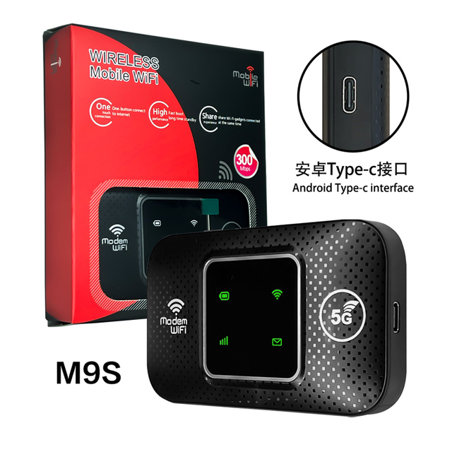 Portable 300 Mbps 4G LTE WiFi Router USB Function Pocket Wireless Internet SIM Card Modem VoIP Mobile WiFi Features 5G Frequency