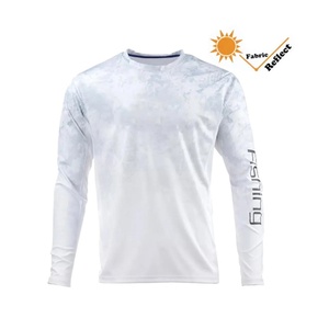Mans Long Sleeve Blank <b>Plain</b> Quick Dry Sun Protection <b>Fishing</b> <b>Shirt</b> With Custom Logo Print - Product Image 1