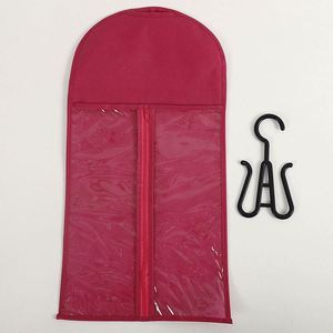 Custom LOGO Clear Wig Storage Hanger Bags <b>Suit</b> Case <b>Carrier</b> Package for Promotion - Product Image 3