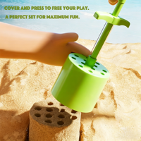 Ensemble de jeu de plage en plastique pour enfants avec outil de creusement pour utilisation en extérieur, âges 5-7 ans, unisexe CN SL-STW-001B