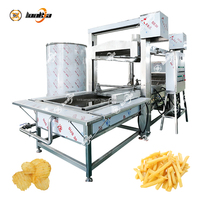 Friteuse industrielle à gaz pour pommes de terre, équipement de friture de poulet, friteuse continue pour tortillas, machine à frire les bananes et les plantains