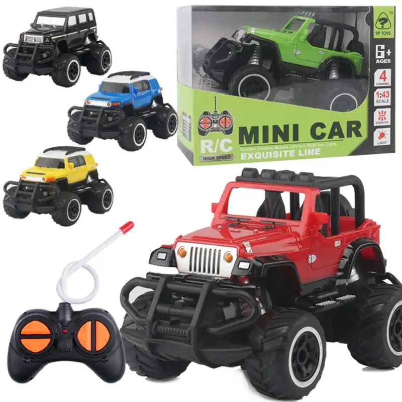 1:43 RC araba Mini radyo uzaktan kumanda arabalar Off-road araç 2.4GHz kablosuz 4CH uzaktan kumanda arabalar modeli çocuklar için oyuncak hediyeler