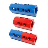 Accessoires pour machines CNC - Collecteur de déviation d'eau rouge et bleu pour moules conformes à la norme DIN