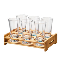 Nouvel ensemble de verres à bière pression haut de gamme en verre cristal turquoise, grande capacité, pour usage domestique, verre à vin de grande valeur et au design raffiné