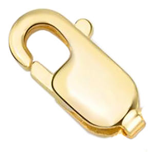 ホワイトイエローローズ金メッキシングルまたはダブル925スターリングシルバースプリットリングCalsp Lobsterクラスプシルバークラスプ - Product Image 4