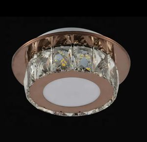 Zeal Lighting <b>Small</b> Ceiling Lighting Modern Crystal Ceiling Chandelier Lamps for Home Round Ceiling <b>Light</b> - Product Image 2