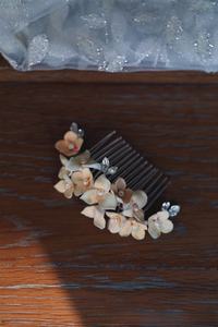 Coloré hortensia céramique fleur <span class=keywords><strong>cheveux</strong></span> peigne cristal <span class=keywords><strong>cheveux</strong></span> accessoires coiffure pour mariée mariage plaqué or alliage bijoux - Product Image 6