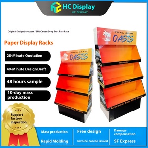 Miễn Phí Thiết Kế Tùy Biến Tầng Hiển Thị Kệ Siêu Thị Sàn Đứng Xe Gắn Công Cụ Giấy Kệ Hiển Thị Kệ - Product Image 3