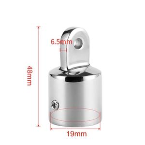 Tubo de extremo de ojo para capota Bimini, accesorio superior de acero inoxidable 316 marino, herrajes para toldo Bimini, accesorios náuticos de diámetro interior - Product Image 6