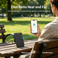 Traceur de carte compatible Android F40, localisateur Bluetooth pour portefeuille, anti-perte