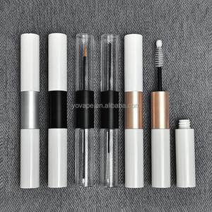 Cosmetic Makeup <strong>Beauty</strong> Eye Lash Eyebrow Growth Serum Oil Rose Gold <strong>Colored</strong> 5ml <strong>Double</strong> Head Side Eyeliner Mascara Tube <strong>Container</strong> - Product Image 6