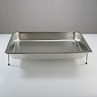 Présentoir de nourriture en acier inoxydable de haute qualité diviseur hôtel Buffet affichage Dessert gâteau support monocouche support de nourriture