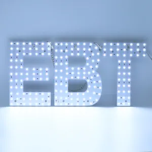 Flashing EBT Sign 15" x 7" Window Business Sign with White LED Lighting Advertising Open Letter Board