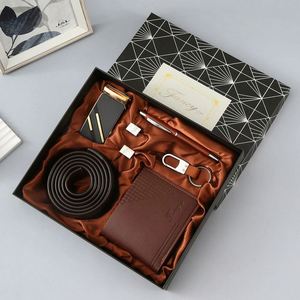 Luxury High Quality Mens <b>Gift</b> Set Wholesale Corporate Business Accessories Wallet Belt Watch Pen Keychain <b>Gift</b> <b>Box</b> Anniversary - Product Image 3