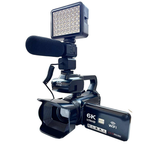Caméra de vlogging professionnelle pour débutants 6K 64MP avec écran tactile 4,0 pouces, zoom 18x, time-lapse et ralenti, caméra numérique infrarouge pour la vision nocturne - Product Image 2