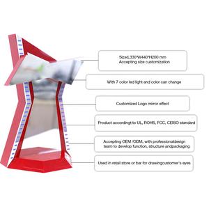 贤辉定制设计酒海报促销展示LED镜面酒瓶架广告牌广告亚克力ODM OEM展示架 - Product Image 5