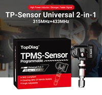 TopDiag PS001 Solución de Sensor TPMS Programable, Escáner OBD Universal para Autos, Sistema de Monitoreo de Presión de Neumáticos (TPMS) de 315MHz