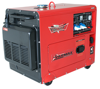 Générateur portable silencieux de type diesel 5kw 6kw 7kw 8kw 9kw avec moteur monocylindre refroidi par air pour les maisons