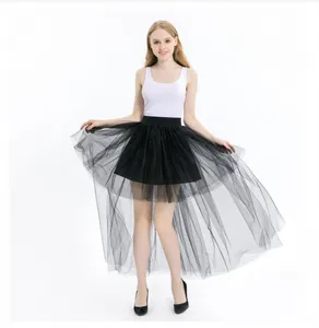 创意欧美性感黑色网眼燕尾服短裙前襟长芭蕾舞短裙
