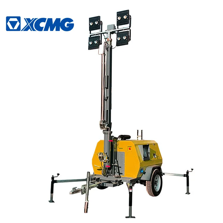 Xcmg chính thức 7m siêu sáng LED Telescopic Máy phát điện diesel xây dựng khai thác mỏ chiếu sáng tháp