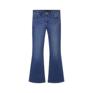 Mid Rise Bootcut Jeans For Women Featuring Contoured Waistband And Balanced Flare From Knee To Ankle Opening - Product Image 1