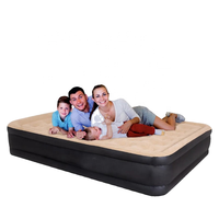 Matelas gonflable extérieur confortable de lit d'air de PVC de taille de reine avec la pompe électrique intégrée pour la maison Camping randonnée voyage