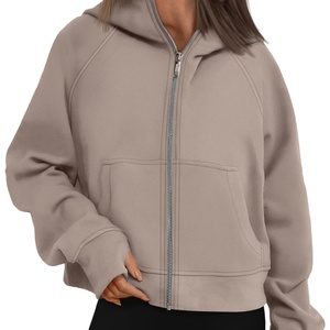 Terry 100% Cotton Sweatshirt Zip up Hoodies Fleece <b>Jackets</b> Oversized Sweatshirts Fall Fashion Outfits 2025 Sweaters Winter - Product Image 2