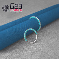 G23 ASTM F136 Septum à charnière en titane, Segment de Piercing, anneau de nez, anneau de nez, lèvres, oreille, Cartilage, oreille, hélice, Piercing corporel