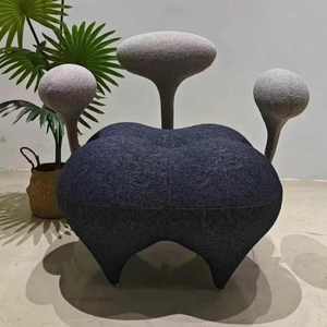 Sillón decorativo de diseño moderno de lujo con respaldo alto, sofá tapizado pequeño y duradero para sala de estar individual - Product Image 3