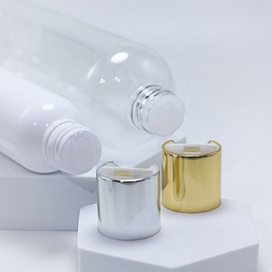 400ml White <b>Empty</b> <b>Plastic</b> <b>Bottle</b> Containers Gold Press Cap Shampoo Washing Cleaning Packaging <b>Bottles</b> Aluminum Disc Top Cover - Product Image 6