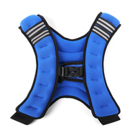 Gilet lesté réglable en nylon pour la course à pied et l'entraînement, équipement de fitness avec poids en billes d'acier et sable 3/5/8/10 kg