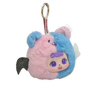 Jouets en peluche ronds de créatures mythiques mignonnes, figurines en boîte mystère, breloques de sac fantaisie, cadeau Gashapon de 100-120 mm - Product Image 2