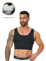 Soutien-gorge gainant sans couture et respirant pour hommes, idéal pour les personnes transgenres FTM à forte poitrine et pour dissimuler les seins.