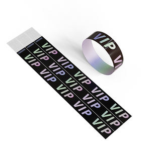 Bracelets lumineux étanches en PVC imprimé avec logo personnalisé et bracelets Tyvek pour promotions sportives - Product Image 1
