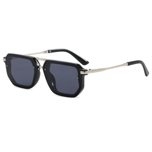 Lunettes de soleil Superhot Eyewear 49061 Fashion 2026, style rétro rectangulaire, double pont, pilote, dessus plat - Product Image 1