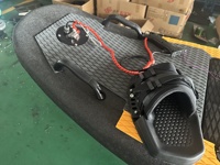 Artpower 15KW 5356.8WH Planche de surf électrique à propulsion par jet Noir/Orange Équipement de sports nautiques écologique en matériau EPP