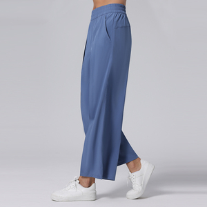 Women Wide Legged <b>Yoga</b> <b>Pants</b> Casual Mid-Waist Straight-Leg Loose <b>Pants</b> for Women Ladies Ribbed <b>Baggy</b> Wide Leg Track <b>Pants</b> Women - Product Image 4