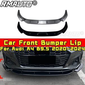 For Audi A4 B9.5 Bumper Guard <b>Protector</b> <b>Cover</b> Apron For Audi A4 B9.5 2020-2024 Car Front Bumper Lip Splitter Car Accessories - Product Image 3