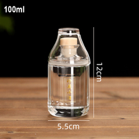Conception personnalisée Mini petites bouteilles vides en verre de 100ml 125ml 250ml 500ml Vodka Whisky Gin pour liqueur Rhum Tequila Spiritueux Bouteille