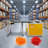 Machine à déchiqueter le papier crépon électrique, sortie de bandes de papier recyclables pour emballages cadeaux cosmétiques, expédition sécurisée, rembourrage