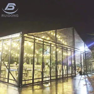 Wholesale Large Temporary Marquee Clear Span A-Frame Outdoor Transparent Pvc Roof Party Event Tent Wedding For 300 To 500 People