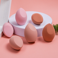 Éponge de maquillage lavable Dongshen, forme personnalisée, sans latex, pour poudre, marque privée