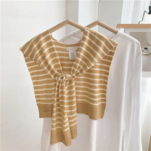 Ultima 2023 scialle esterne a righe da donna primavera <span class=keywords><strong>e</strong></span> autunno alla moda con spalle All-match - Product Image 4