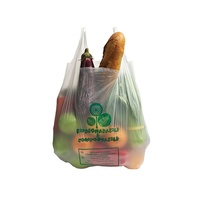 Sacs de courses en plastique transparent réutilisables personnalisés pour les supermarchés, en gros