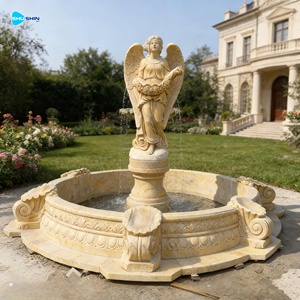 <span class=keywords><strong>Fuente</strong></span> de Agua para Caballos de Mármol Blanco Natural de Diseño Nuevo y Tamaño Personalizado para Patio - Product Image 6