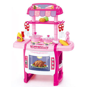 Jeu de cuisine interactif parent-enfant, jeu de rôle éducatif précoce pour enfants, ensemble de jouets de cuisine avec lumières et sons - Product Image 1