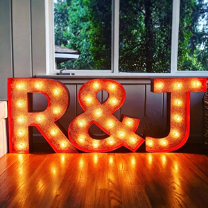 Lettres et chiffres géants LED de 3 pieds et 4 pieds, enseigne lumineuse extérieure étanche pour la décoration de mariages, fêtes, événements, location et entreprises - Product Image 1