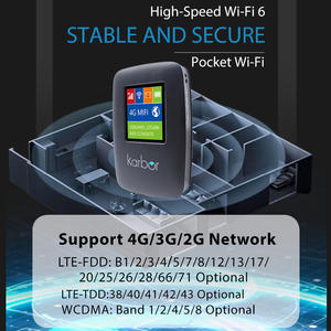 कार्बोर एमएफ820z 4g lte cat6 वाईफाई राउटर सिम कार्ड स्लॉट के साथ 3000Mah बैटरी वायरलेस 4G वायरलेस राउटर - Product Image 4