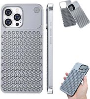 2023 nouvelle coque de téléphone de parfum étanche en aluminium de luxe de vente chaude pour iPhone 14 Pro Max avec trous de refroidissement